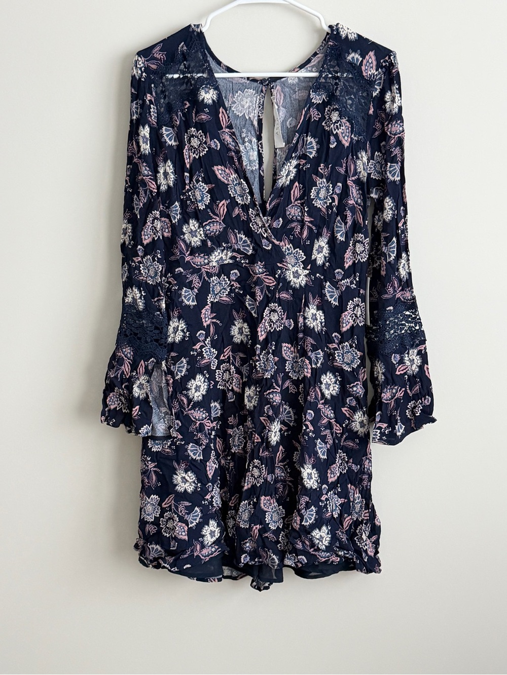 ASTR the Label Floral Mini Dress NWT Size Large Cottagecore Wedding Guest